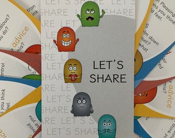 Family Card Game for Emotional Growth - "Let's Share!"