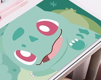 Cute Bulbasaur, Anime Mousepad XXL, 90s, 2000s Desk Pad