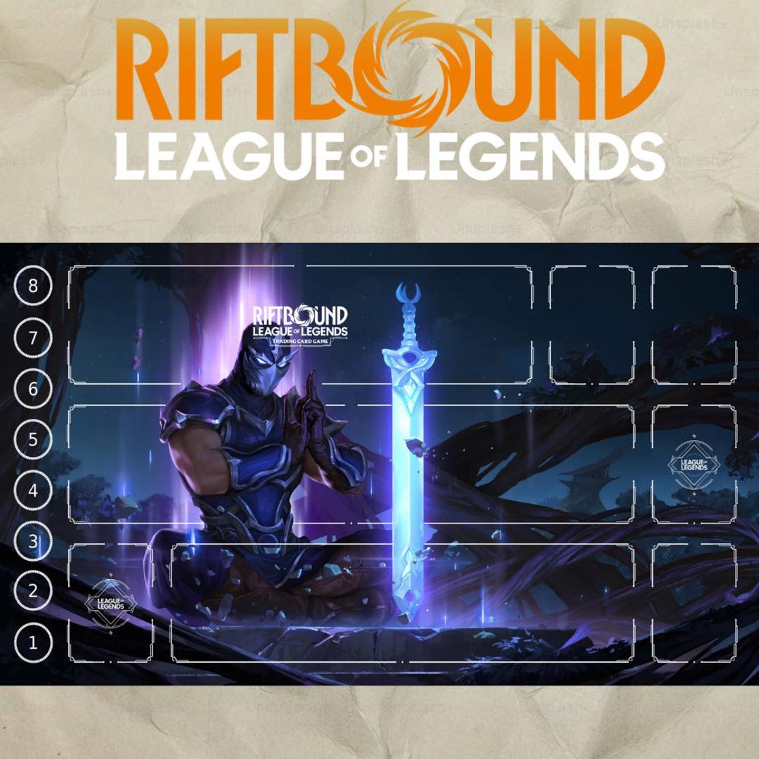 Riftbound Playmat: Shen Comic 1, Stitched Edge - 24 X 14 Inches - Etsy