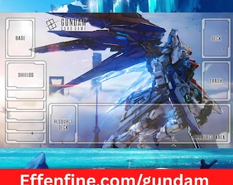 ガンダムTCGプレイマット エクシア（GN-001）蒼炎 オルタネイトアート βプレイマット カスタム