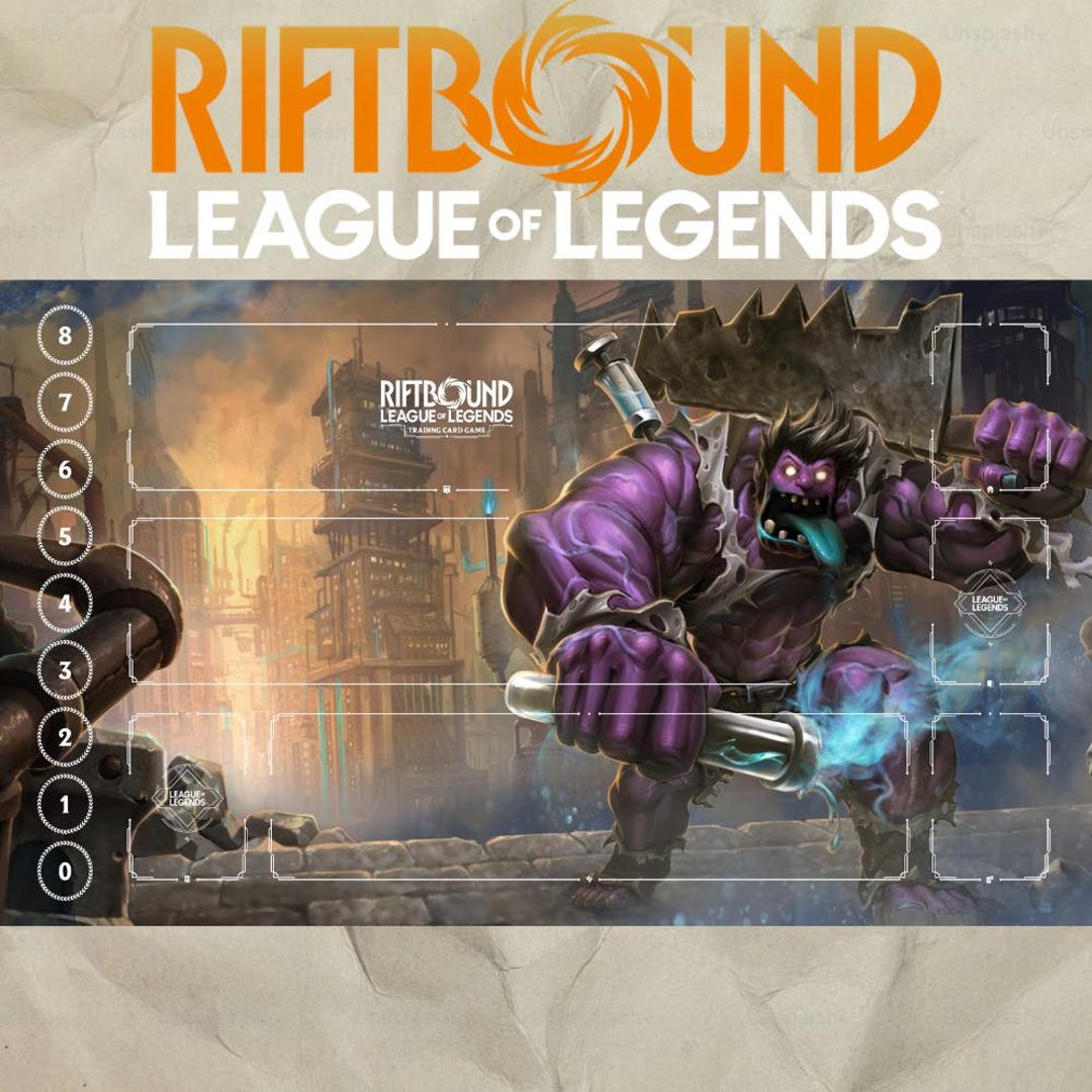 Riftbound Mundo Playmat: League of Legends Trading Card Game (24
