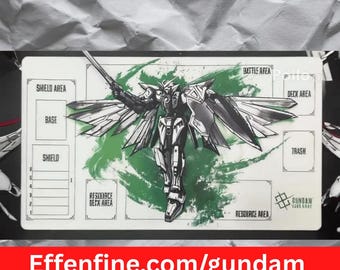 Gundam TCG Playmat Wing Gundam Alternate Art Beta Playmat Custom