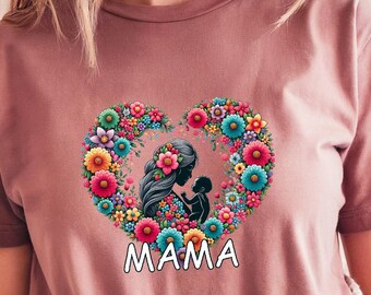 Cute Mama Shirt, Mothers Day Gift, Mothers Day Shirt, Gift For Mom, Mom and Child, Mothers Day Tee, Gift For Mother Day, Mama and baby Shirt