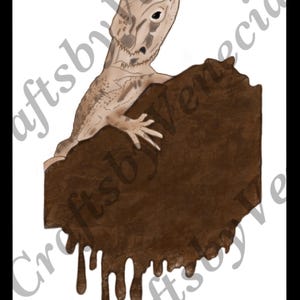 bearded dragon - beardie - prints - sticker making - unique