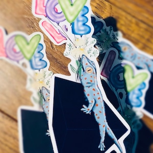 Sticker- reptile- tokay gecko - unique- gift idea