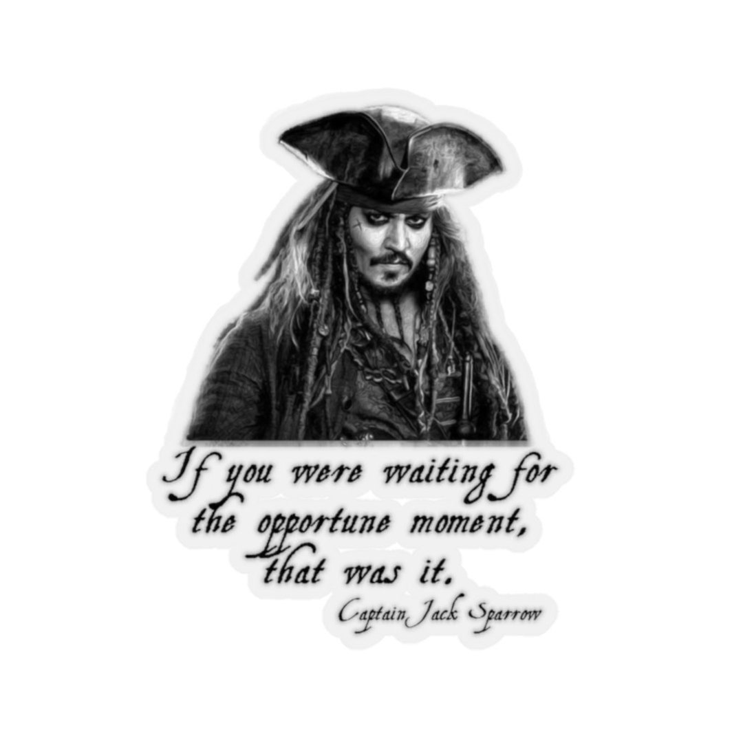 Sticker Johnny Depp as Captain Jack Sparrow and Quote About - Etsy