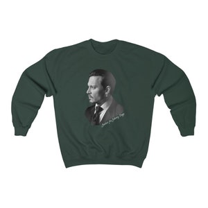 Unisex Heavy Blend Crewneck Sweatshirt with Johnny Depp and justice for Johnny Depp phrase