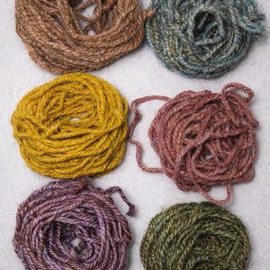Naturally Dyed Twine Bundle (6 Colors) • Plant and Mineral Dyed Jute String for Crafts, Wrapping and Journals • 90' Twine • Customize Colors