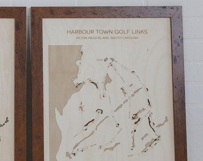 Minimalist Golf Course Map| Engraved Only | Any Course in the World | Minimalist Art | Golf Gifts for Him | Golf Gifts for Her
