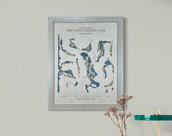 Grey Oaks Country Club - The Pine Course - Naples, Florida | Golf Gift | Gift for Him | Gift for Her