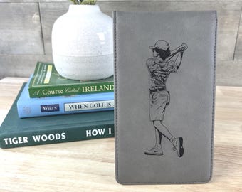 Custom Golf Scorecard Holder | Personalized Golf Gift | Custom Yardage Book Holder