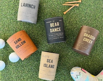 Custom Leatherette Magnetic Can Cooler: Personalized Golf Gift