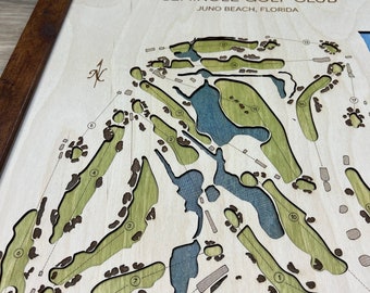 Minimalist Golf Course Map | Any Course in the World | Minimalist Art | Golf Gifts for Him | Golf Gifts for Her