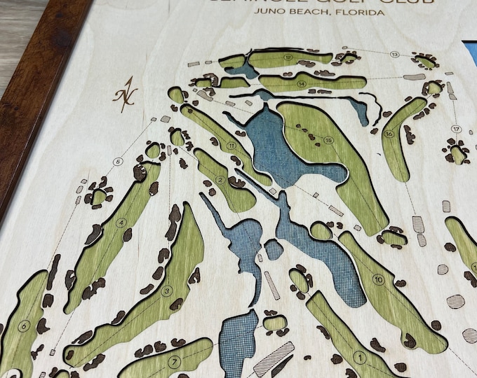 Minimalist Golf Course Map | Any Course in the World | Minimalist Art | Golf Gifts for Him | Golf Gifts for Her