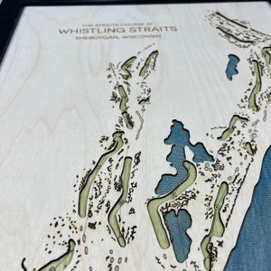 Custom Golf Course Map Any Course in the World Golf Art Golf Gifts for Him Golf Gifts for Her image 3