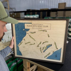 Custom Golf Course Map | Golf Gift Idea | Fathers’s Day Gift | Personalized Gift for Him