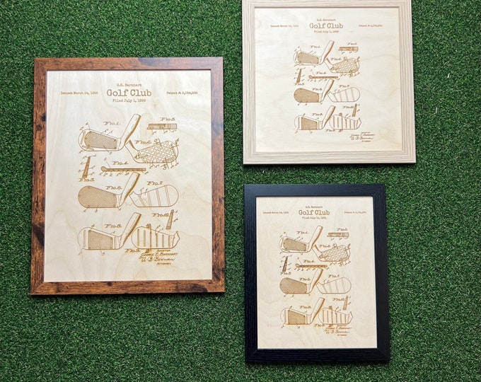 Golf Iron Patent, Golf Wall Art, Golf Gift