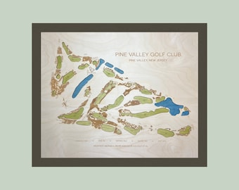 Pine Valley Golf Club | Golf Course Map | Golf Gift
