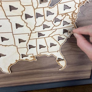Golf Bucket List Map | Golf Gift | Minimalist Art | State Golf Map Tracker | USA Bucket List Map | Golf Travel Map
