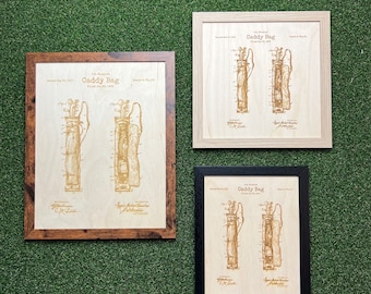 Golf Bag Patent, Golf Wall Art, Golf Gift