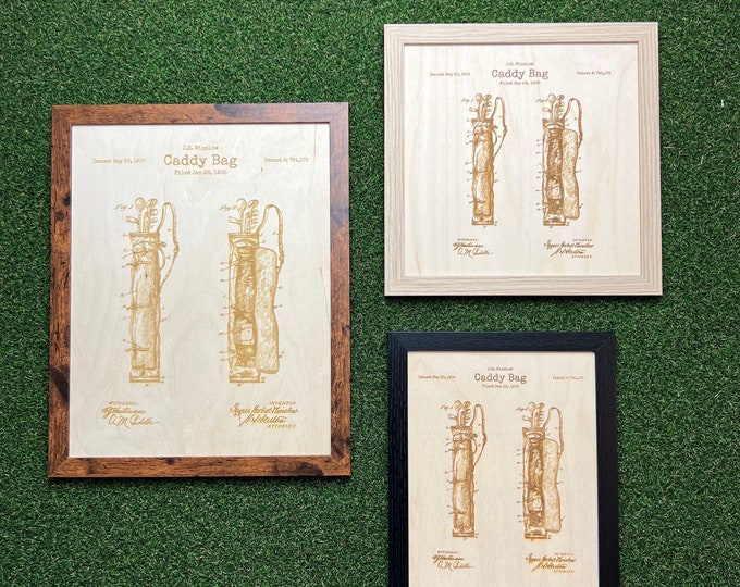 Golf Bag Patent, Golf Wall Art, Golf Gift
