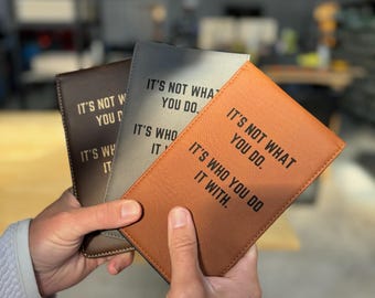 Golf Event Tee Gift | Custom Leather Golf Scorecard Holder | Personalized Golf Gift | Custom Yardage Book Holder