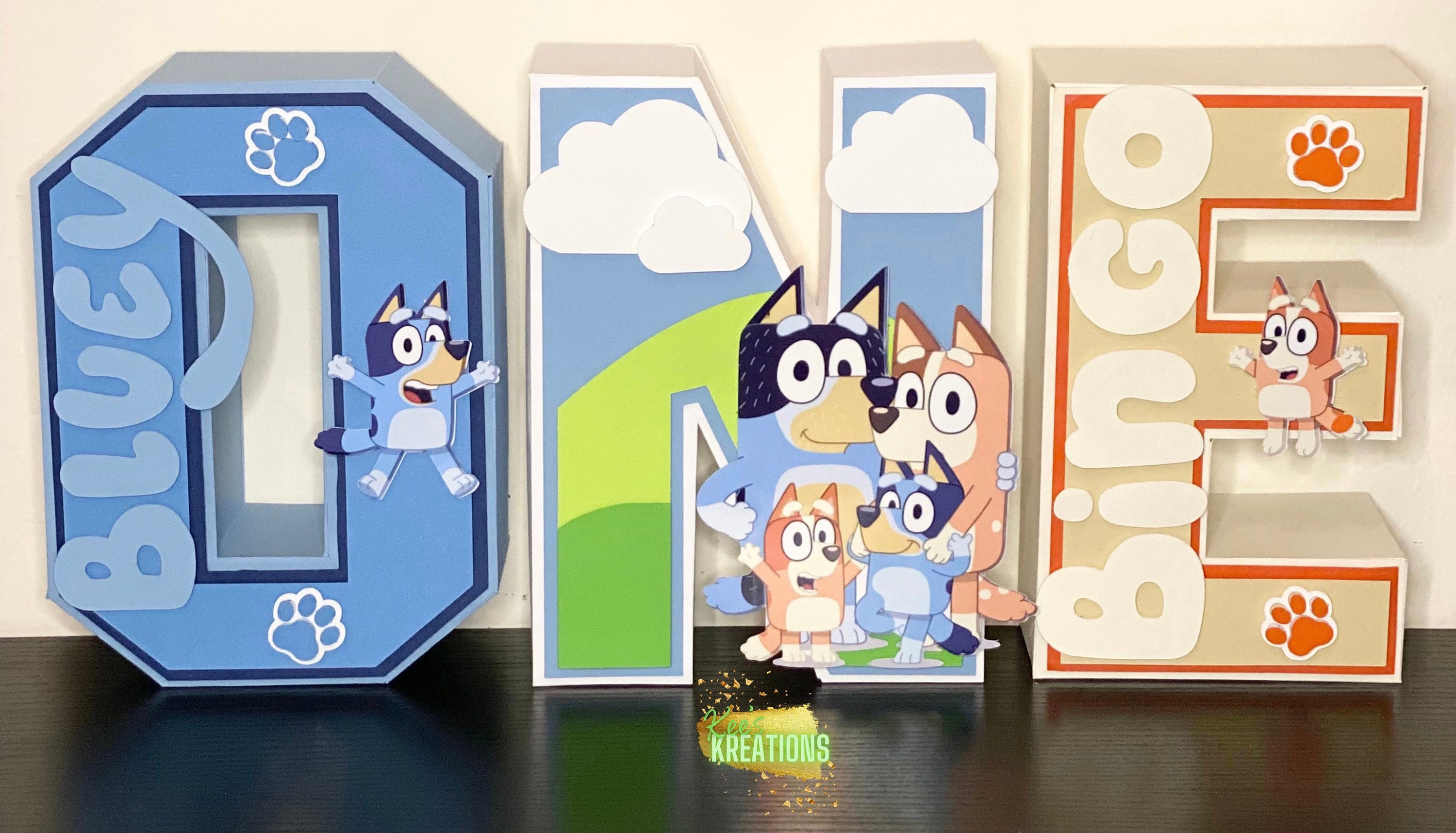 Bluey Letters / Numbers 8 Bluey Birthday Bluey Party - Etsy