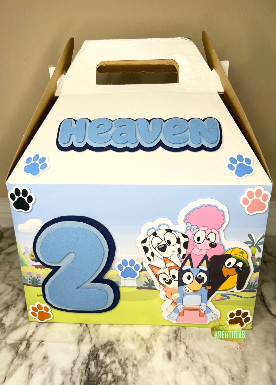 Bluey Favor Boxes Bluey Favor Box Bluey Birthday Party Etsy Hong Kong