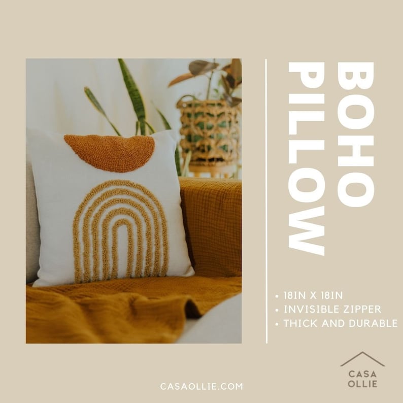 Bohemian Pillow Covers Modern Pillows Embroider 18x18 Pillow Cover Boho Pillow Case Decorative Couch Pillows no Pillow Insert 1pcs image 5