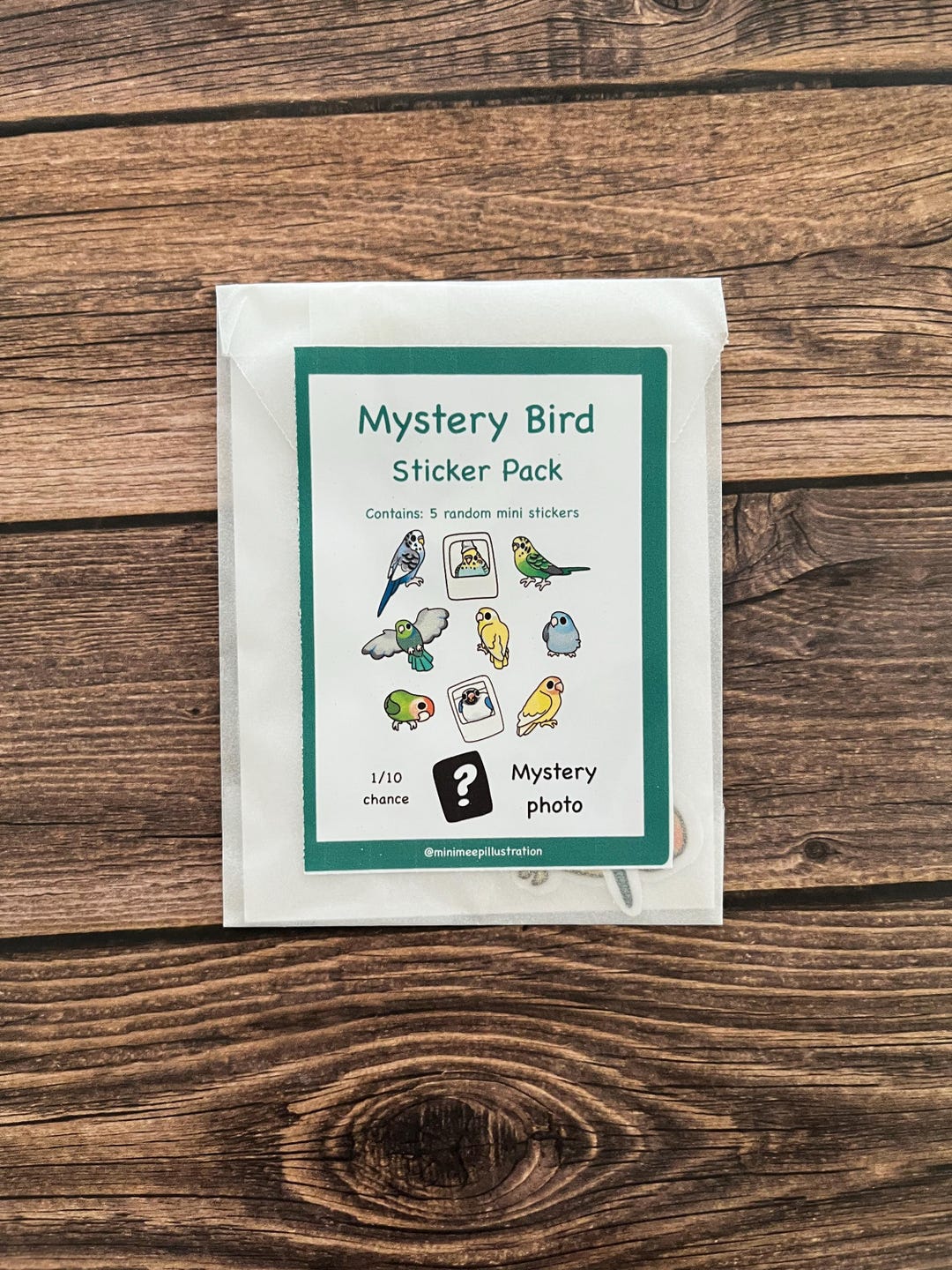 1.5” Bird Mystery Sticker Pack! 5 Stickers - Etsy