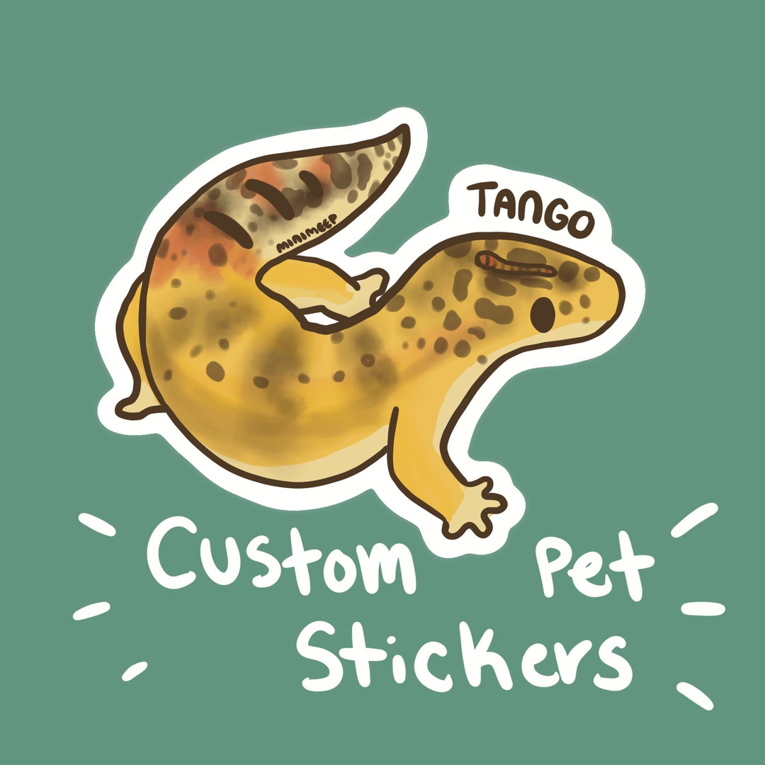 Custom Reptile/amphibian Handdrawn Stickers Reptile/amphibian Stickers