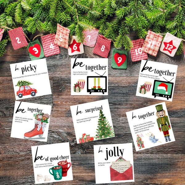 Positive Affirmation Printable Experiences - Advent Calendar