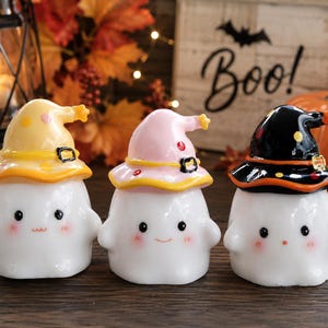 3D Mini Resin Halloween Ghost Cup, Miniatures, Tiered Tray Decor, Dollhouse Miniatures, Halloween Miniatures, Ghost Cups image 1