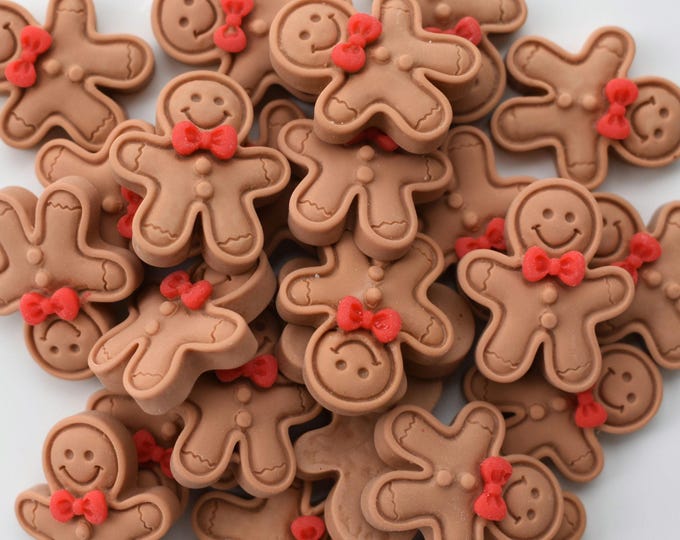 Gingerbread Cabochons, Slime Charms, Gingerbread Cookie Charm ...