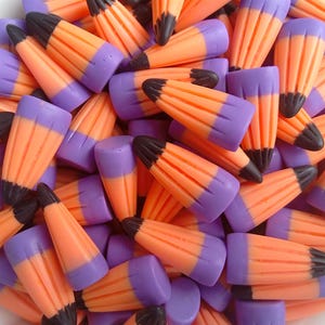 Fake Halloween Candy Corn, Fake Candy, Candy Corn, Tiered Tray Candy Decor, Halloween Candy, Candy Corn, Purple, Green, Black Candy Corn