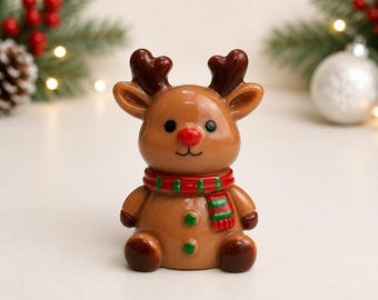 3D Miniature Reindeers, Christmas Miniatures, Micro Landscape Figures, Fairy Garden, Dollhouse Miniatures, Decoden
