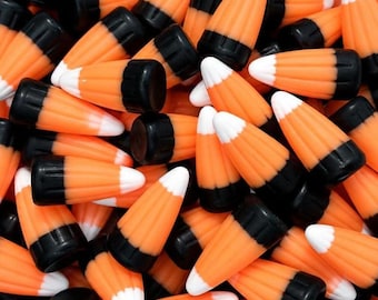 Fake Halloween Candy Corn, Fake Candy, Candy Corn, Tiered Tray Candy Decor, Halloween Candy, Candy Corn, Orange, White, Black Candy Corn