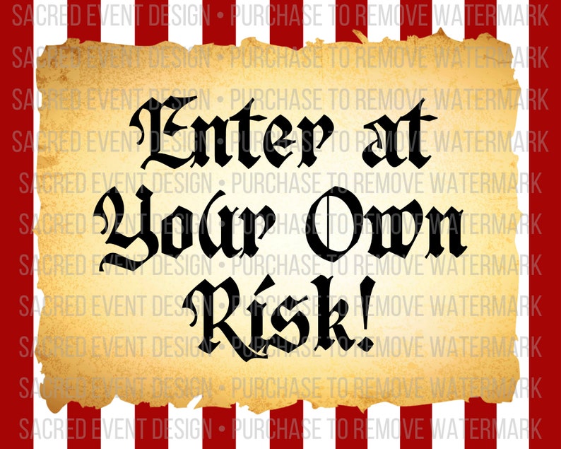 Pirate Party Printable Design Sign Bundle 10x8 - Etsy