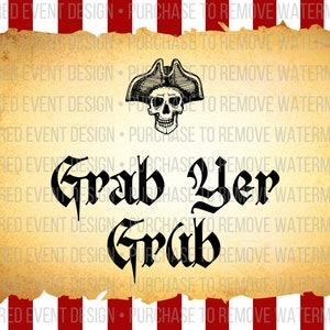 Pirate Party Printable Design Sign Bundle 10x8 - Etsy