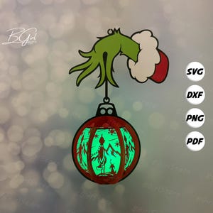 Lanterne de Noël PDF, SVG, modèle Studio - modèle de papier découpé bricolage Noël - lanterne de Noël pour décorations de maison 1