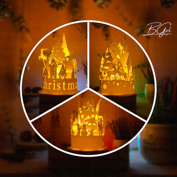 Christmas Paper cut dome lantern light box template, 3D lantern paper cut lightbox svg file DIY, cutting Cricut, svg template Cricut Christmas Paper cut dome lantern light box template, 3D lantern paper cut lightbox svg file DIY, cutting Cricut, svg template Cricut