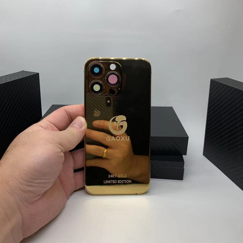Customized Luxury 18k Gold Phone Case Iphone 7 8 Plus X Xr Xs - Etsy