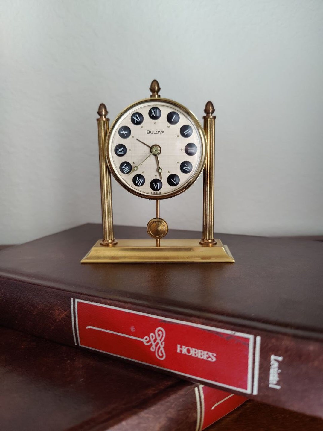 1960's Vintage Bulova Alarm Clock Made in Germany Etsy
