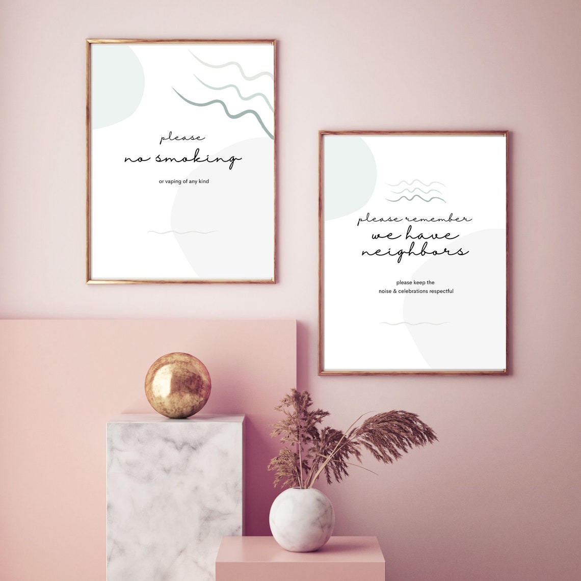 Airbnb Printable Sign No Smoking Sign Vacation Rental Sign Etsy UK