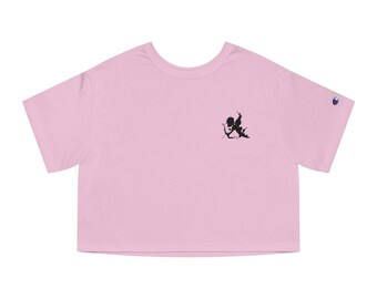 ★ILLIGO★ 129 Cupid loose crop t-shirt pink Target of Cupid Crop Top – Retroglam