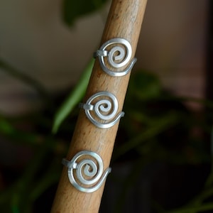spiral wire ring/silver spiral ring/gold spiral ring/spiral ring