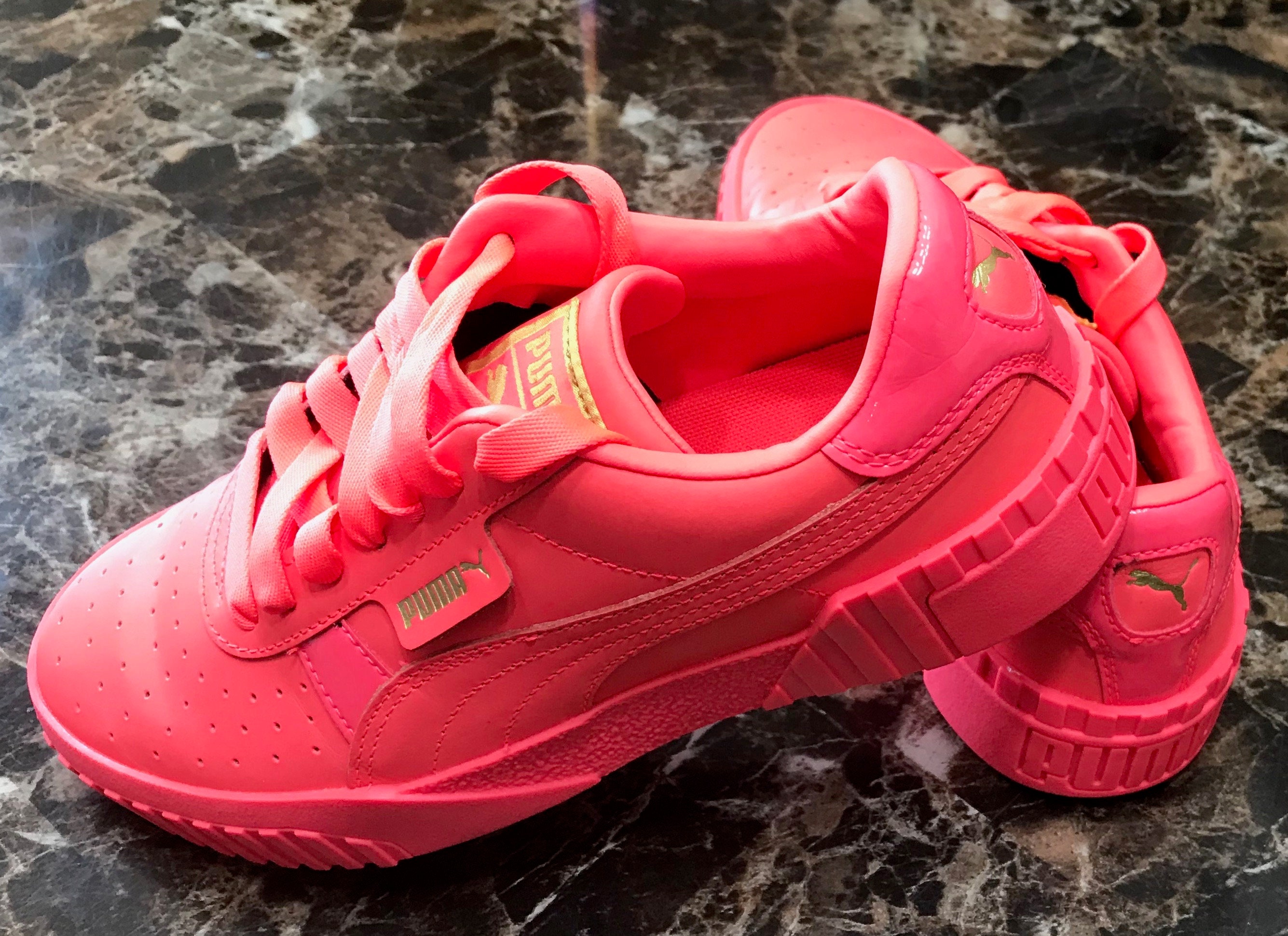 Buy PUMA Cali Hot Pink Leather Sneakers Vintage Online in India - Etsy