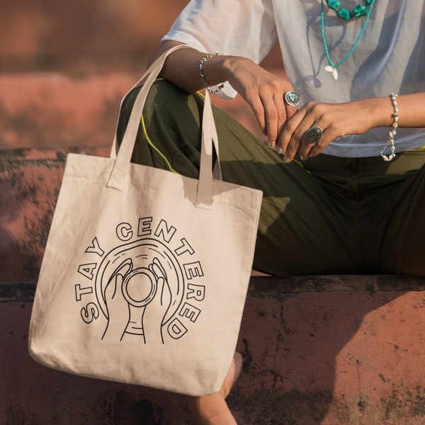 Stay Centered Ceramics Tote Bag