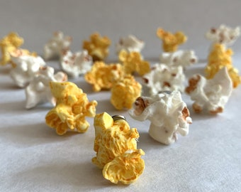 POPCORNER THE MARKET: Sets Of 8 Realistic Popcorn Kernal Fridge Magnets - I Am Not Liable If You Eat Them Off Your Fridge!
