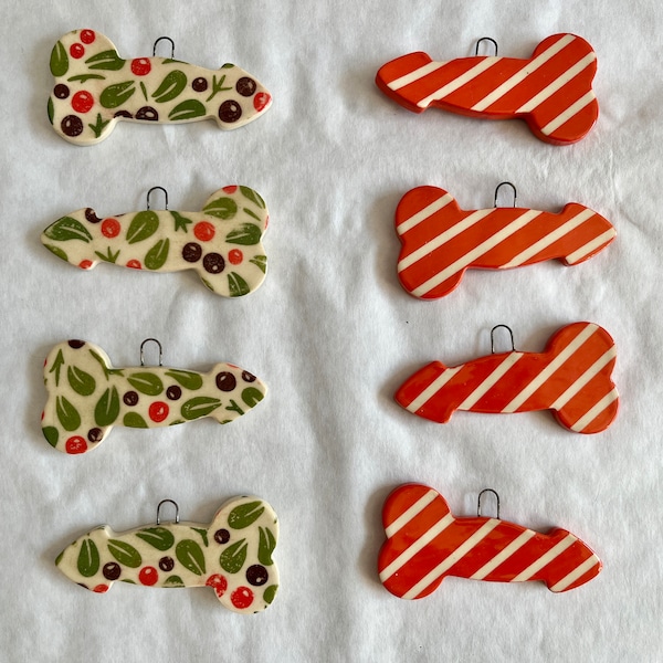 MANDY CANES: Small, Handmade, Hand-Painted Ceramic Penis Christmas Ornaments - Make It A Classy Christmas This Year!